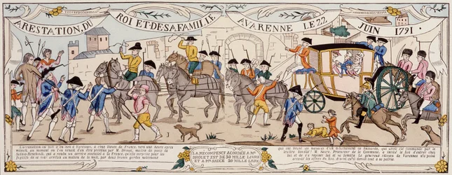 Arrestering av kungen och hans familj i Varennes den 22 juni 1791