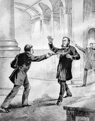 Attentatsförsök mot Jules Ferry (1832-1893), en fransk ministerpresident