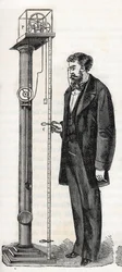 Atwood-maskin uppfann 1784 av George Atwood (1745-1807) - Machine d