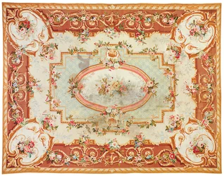 Aubusson matta, sista fjärdedelen av 1800-talet