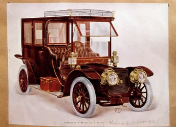 Fordon: 20 hk Limousine bilmodell av Panhard och Levassor produktion