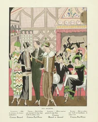 Aux Accacias .., från Art-Gout-beaute, utgiven 1924 (pochoirtryck)