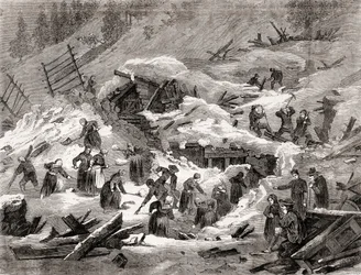 Avalanche in the French Alps, från 