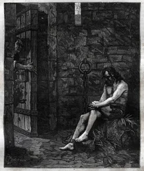Balufeau fängslad i Bastiljen av Ludvig XIII - Ludvig XIII (1601-1643) nöjde sig med att få Jacques Baloufeau, dit de Saint-Angel (Saint Ängel) placerad till Bastiljen - i "Paris a travers les centuries""