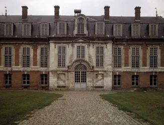 Barockarkitektur: fasaden på Hotel des Rams (1600-talet), Abbeville, Somme (80).
