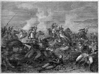 Slaget vid Saint-Dizier, 27 januari 1814 (allierade ryska trupper mot franska vaktdrakar) Slaget vid Saint Dizier - vacker anfall av gardets drakar - Slaget om gardets drakar mot ryssarna i Landskoi - i "Histoire de l