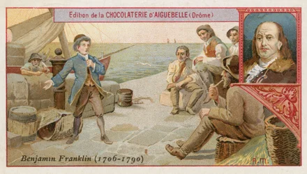 Benjamin Franklin, amerikansk vetenskapsman, uppfinnare och politiker