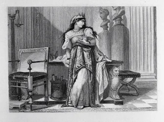 Berenice, illustration för Berenice av Jean Racine (1639-99)