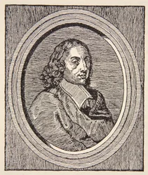 Blaise Pascal, illustration från History of the French Nation, Sciences, Volumes I & II, av Gabriel Hanotaux (1853-1944), 1924
