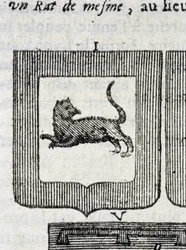 Blazon från det italienska infanteriregementet i "" La Vraye and Perfect Science of Arms or the Armorial Index"" av Pierre Palliot