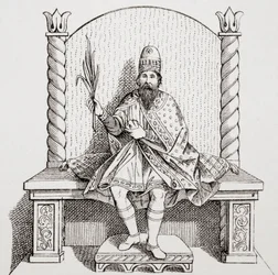 Bonifatius III av Toscana, markgreve av Toscana, aka Bonifatius IV eller Bonifatius av Canossa, 985-1052, från L
