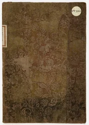Bok om etiketten för hertigpalatset i Lucca, Lucca, 1805 (broderad textil och papper)