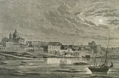 Buenos Aires på 1860-talet (gravyr)