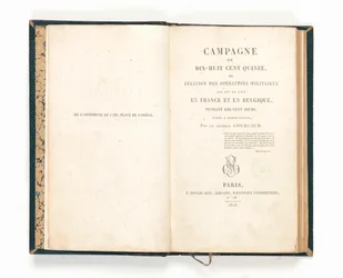 "Campaign of 1815", av Gaspard Gourgaud