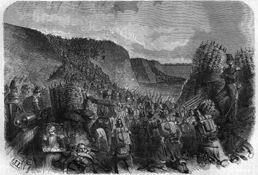 Capture of Rome (Expedition of Rome) av den franska armén. Den 24 april