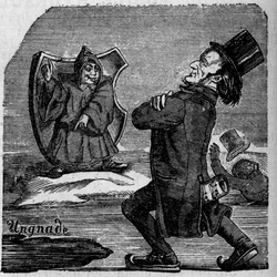 Tecknad av den tyske kompositören Richard Wagner (1813-1883)