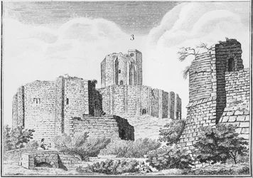 Gisors slott, Normandie, tidigt 1800-tal