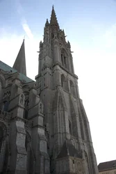Cathedral of Chartres, norra fasaden med klockpaviljongen