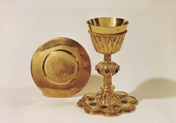Bägare och paten (guld)