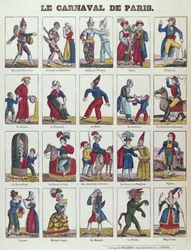Karnevalen i Paris, ca 1840