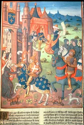 Karl den Store med sina paladiner (riddare av hans följe) (vellum)