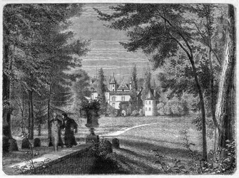 Chateau de Savigny-sur-Orge (Savigny sur Orge) Louis, Nicolas DAVOUT (1770 - 1823) marskalk av kejsardömet - i "History of the empire following the history of the consulat"" av Adolphe Thiers -1879 - privat samling