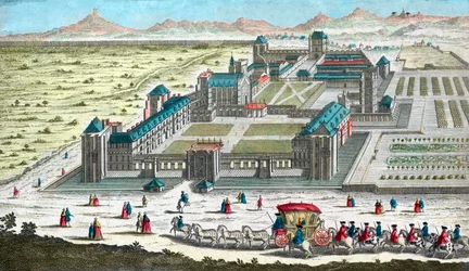 Chateau de Vincennes nära Paris - på 1700-talet