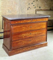 Byrå, Louis-Philippe-period (trä)