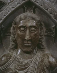 Kristus i Majestät, detalj av ansiktet (marmor) (se även 162694)