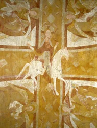 Kristus till häst (1000-talet), katedralen i Auxerre, krypta