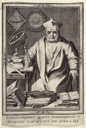 Christopher Clavius (1537-1612) 69 år gammal, utgiven av Jean Le Clerc, ca 1606-07
