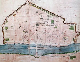 Stadskarta över Orleans, Frankrike