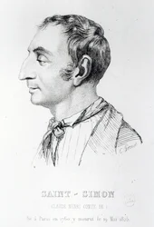 Claude Henri de Rouvroy, greve av Saint-Simon, graverad av Perrot (1800-talet)
