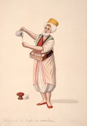 Kaffesäljare, ottomansk tid, 1700-talets tredje kvartal (wc på papper)
