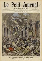 Kollaps av ett kyrktak, Brousse, Frankrike, 1897