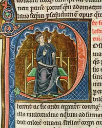 Beräknar den liturgiska kalendern, från The Mirror of Nature av Vincent de Beauvais