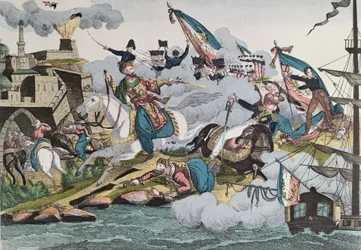 Erövring av Alger av franska trupper 1830, c.1830-40