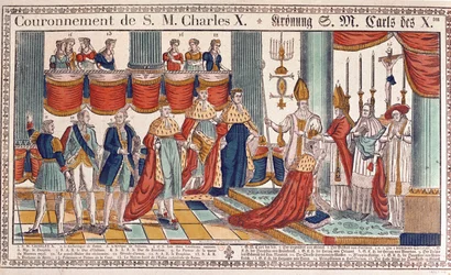 Kröningen av Karl X (1757-1836) i Reims, 29 maj 1825
