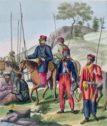 Kosacker i den ryska armén, ca 1814