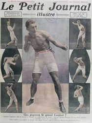 Omslag till Le Petit Journal med kampen mellan Carpentier och Dempsey, 1921