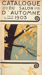 Omslag till katalogen för den inledande Salon dAutomne på Grand Palais, Paris, 1903