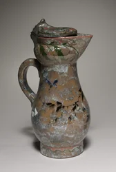 Täckt Ewer, tillverkad av Haviland Factory i Auteuil, Frankrike, dekorerad av Charles Midoux, 1878-1882