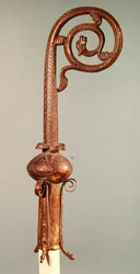 Crozier av kansler Guerin, biskop av Senlis från 1213-27 (förgylld metall)