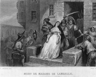 Marie-Thérèse av Savojen-Carignans (1749-1792), prinsessan av Lamballes död (1792) - i Thiers „Franska revolutionen”. 1800-talet