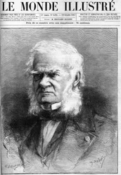 Akademikern Auguste Cuvillier Fleury (1802-1887) (Cuvillier-Fleury) död i "The Illustrous World"" den 29 oktober