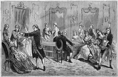 Demonstration av Frederic Antoine Mesmer (Franz Anton Mesmer