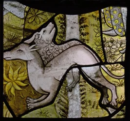 Visar en detalj från tillbedjan av de män som ursprungligen kommer från St Vivien, Rouen