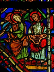 Föreställande musikeränglar (ex Varennes-Jarcy - ursprungligen från Abbey de Gercy?)