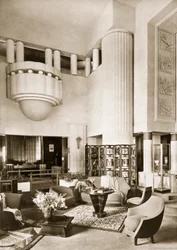 Design för hallen i Primavera-paviljongen vid Exposition Internationale i Paris 1925, publicerad 19