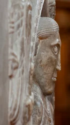 Detalj, Kristus i majestät, ambulatoriet (marmor)